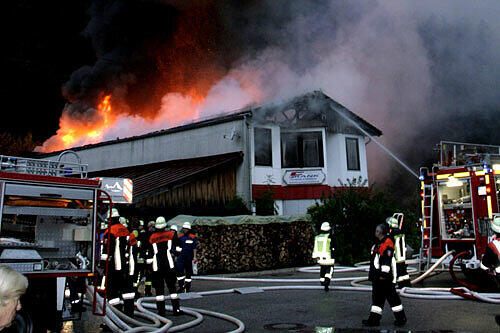 Dachstuhlbrand in Berchtesgaden