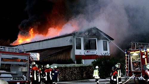 Dachstuhlbrand in Berchtesgaden Dachstuhlbrand in Berchtesgaden