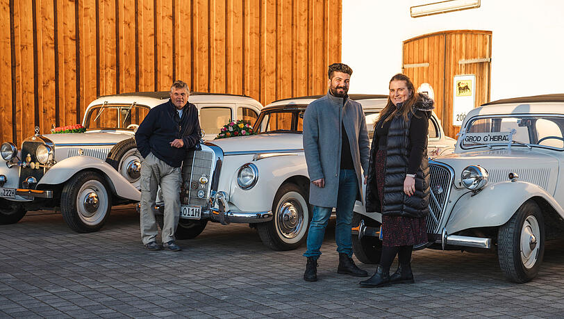 Die Wahl fiel auf den Mercedes ganz links. Die Wahl fiel auf den Mercedes ganz links.
