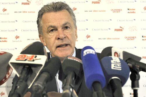 Ottmar Hitzfeld ist nach dem mäßigen Start in die WM-Quali schon in Erklärungsnot.