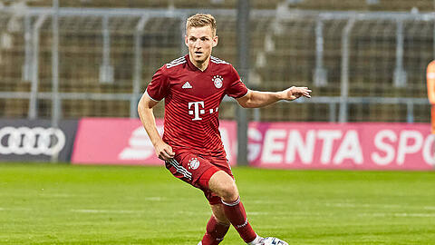 Timo Kern brachte den FCB II gegen Memmingen früh in Führung, musste dann in der 70. Minute mit Gelb-Rot vom Platz.