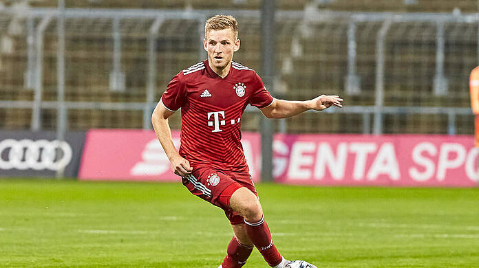 Timo Kern brachte den FCB II gegen Memmingen früh in Führung, musste dann in der 70. Minute mit Gelb-Rot vom Platz.