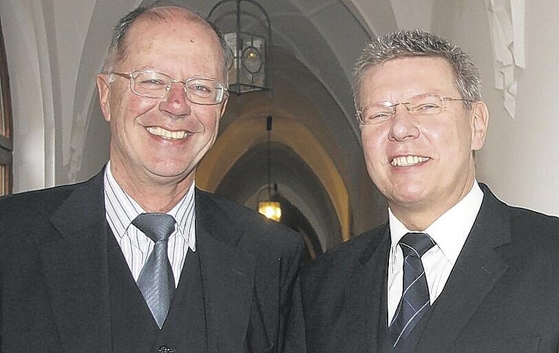 Reinhard Wieczorek und Dieter Reiter: Der alte und der neue Wirtschaftsreferent.Foto: Martha Schlüter