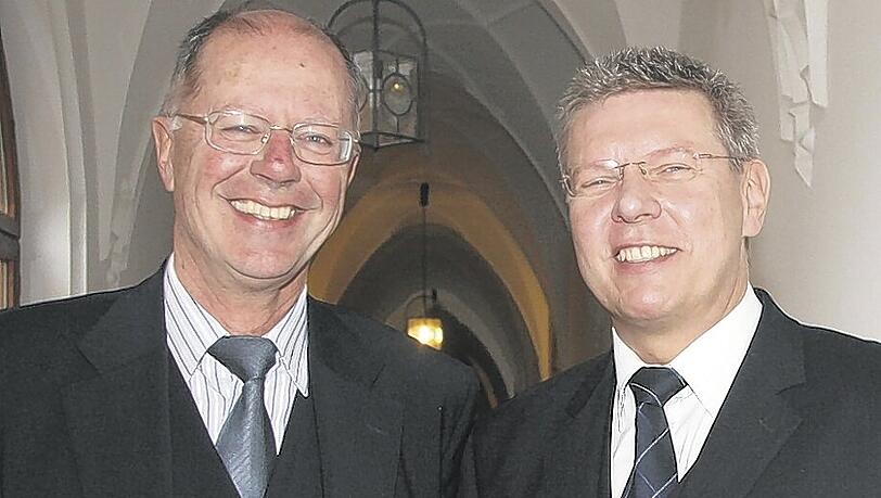 Reinhard Wieczorek und Dieter Reiter: Der alte und der neue Wirtschaftsreferent.Foto: Martha Schlüter Reinhard Wieczorek und Dieter Reiter: Der alte und der neue Wirtschaftsreferent.Foto: Martha Schlüter