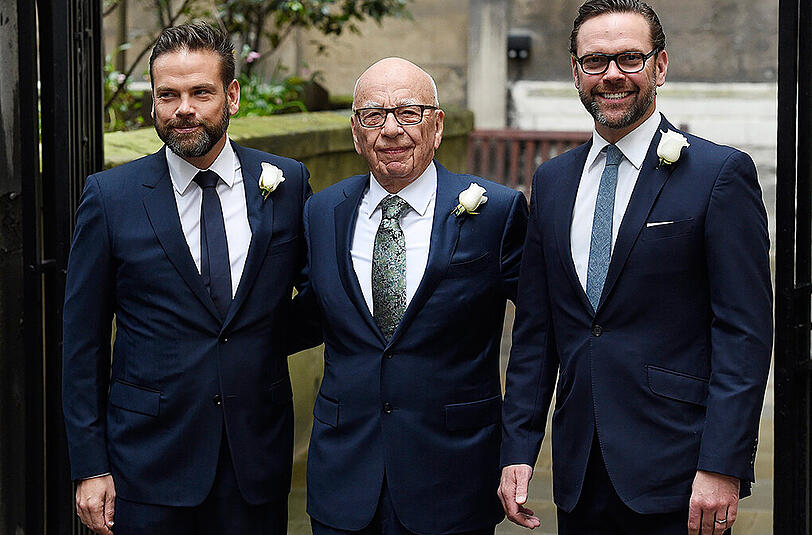 Die besten Bilder der Hochzeit von Rupert Murdoch und Jerry Hall.