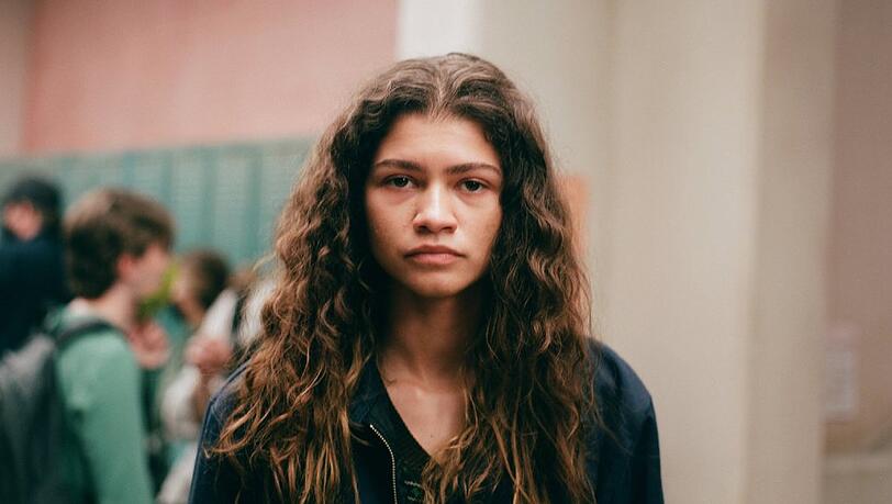 Zendaya in "Euphoria".