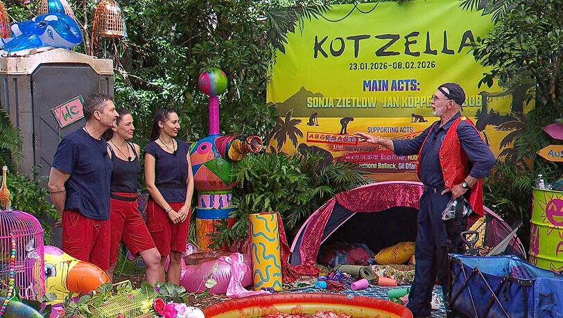 Hardy Kr&uuml;ger jr., Simone Ballack und Samira Yavuz mussten an Tag 13 zur Dschungelpr&uuml;fung antreten.