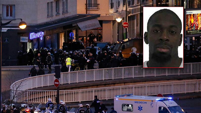 Der Geiselnehmer Amedy Coulibaly hat nach einem Telefonat mit der Polizei den Hörer nicht richtig aufgelegt, so dass die Einsatzkräfte die ganze Zeit lauschen konnten. Der Geiselnehmer Amedy Coulibaly hat nach einem Telefonat mit der Polizei den Hörer nicht richtig aufgelegt, so dass die Einsatzkräfte die ganze Zeit lauschen konnten.