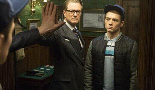 Ist die Idee in Wirklichkeit von Drehbuchautor R. Spencer Balentine? Der Gentleman-Spion und der jugendliche Herumtreiber: "Kingsman"-Agent Harry Hart (Colin Firth, links) nimmt Gary (Taron Egerton) unter seine Fittiche.