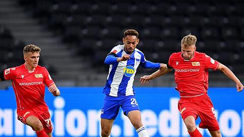 Matheus Cunha (M.) spielte bei Hertha BSC stark auf.