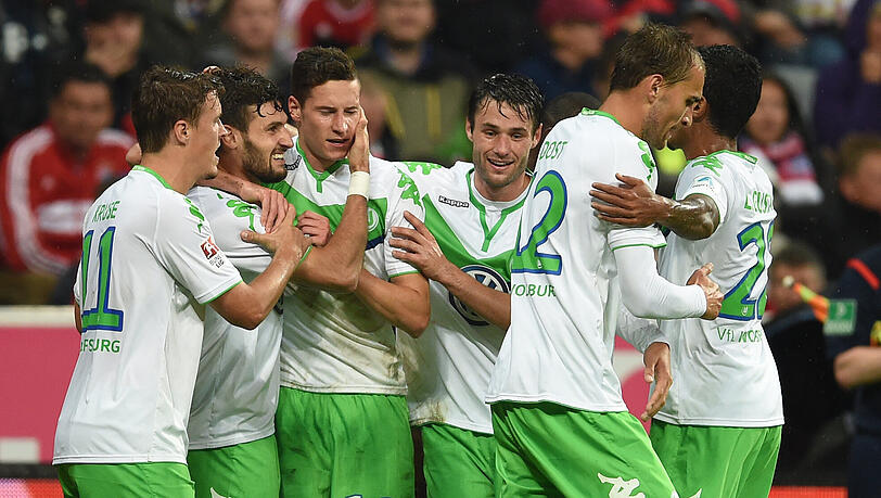 Torjubel in München: Caligiuri nach dem 1:0 Torjubel in München: Caligiuri nach dem 1:0