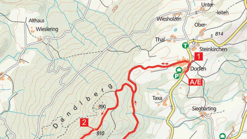 Tour 3: Dandlberg - Mystische Waldpfade Tour 3: Dandlberg - Mystische Waldpfade