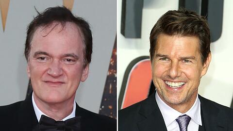 Regisseur Quentin Tarantino (links) und "Top Gun: Maverick"-Hauptdarsteller Tom Cruise.