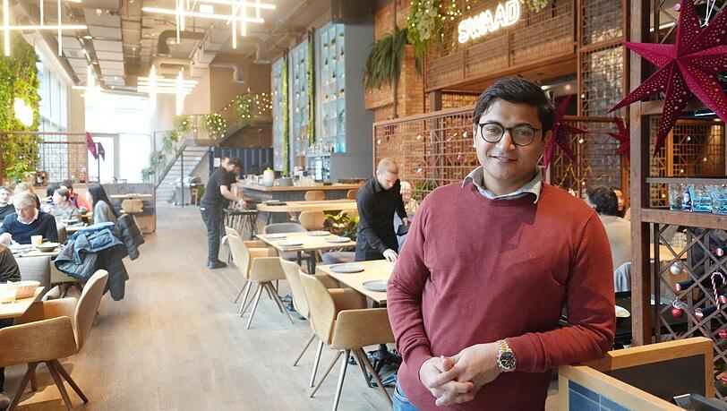 Sumersing Patil hat gemeinsam mit seinem Partner das Konzept und vor allem die Rezepte für das Swaad entwickelt.