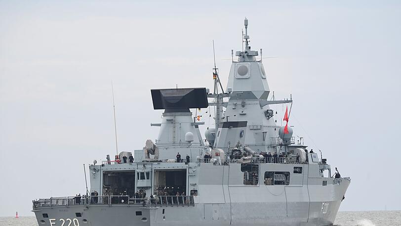 Die Fregatte "Hamburg" ist im Rahmen einer Nato-Mission unterwegs.