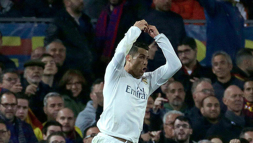Cristiano Ronaldo blieb in diesem Clasico blass - bis er in der 85. Minute den Siegtreffer machte. Cristiano Ronaldo blieb in diesem Clasico blass - bis er in der 85. Minute den Siegtreffer machte.
