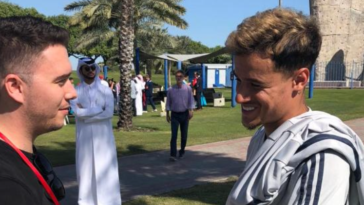Im Gespräch mit AZ-Reporter Maximilian Koch: Philippe Coutinho. Im Gespräch mit AZ-Reporter Maximilian Koch: Philippe Coutinho.