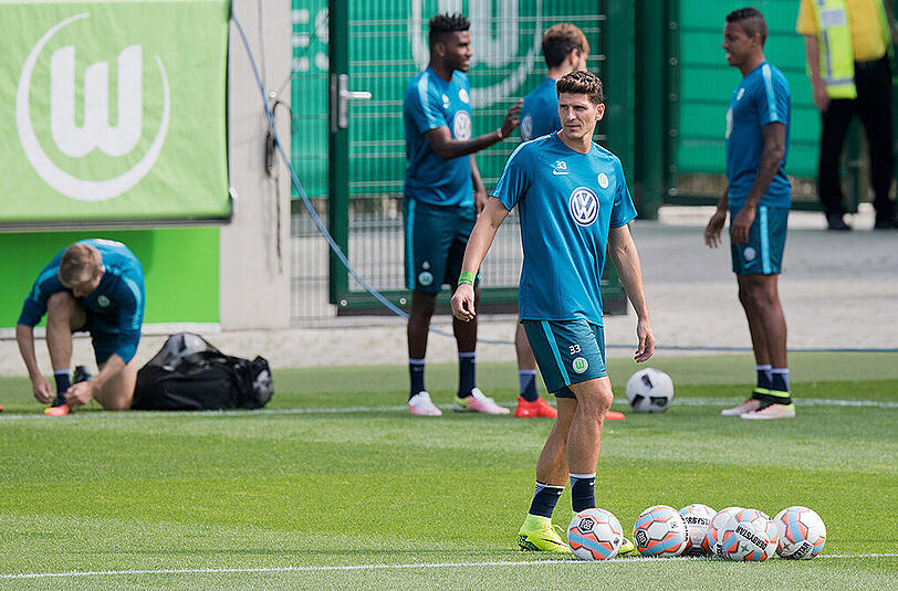 Am Dienstag kehrte Mario Gomez ins Wolfsburger Training zurück.