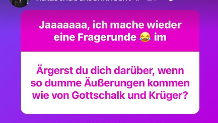 Natascha Ochsenknecht äußert sich via Instagram zu Sticheleien von Thomas Gottschalk und Mike Krüger. Natascha Ochsenknecht äußert sich via Instagram zu Sticheleien von Thomas Gottschalk und Mike Krüger.