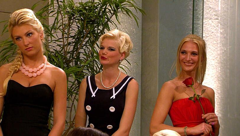 Die drei Protagonistinnen, um die der Streit in der Ladies-Villa entbrannt ist (v.li.: Nina, Melanie, Conny).