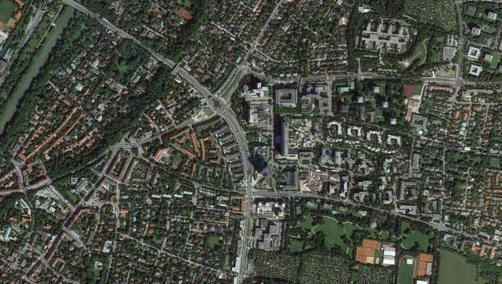 Ganz schön groß: Bogenhausen von oben gesehen. Ganz schön groß: Bogenhausen von oben gesehen.
