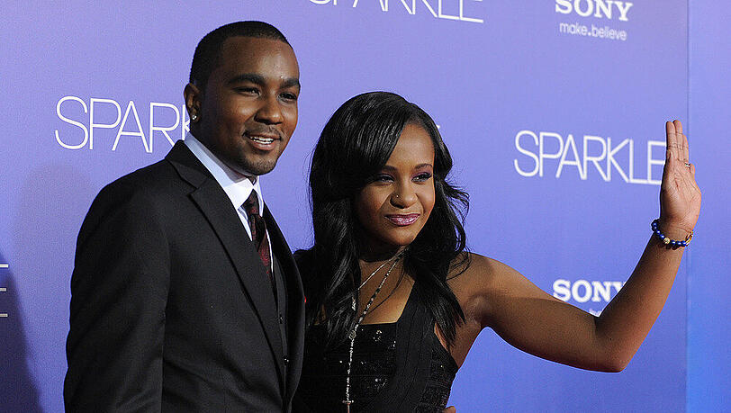 Ein Bild aus glücklichen Tagen: Nick Gordon und Bobbi Kristina Brown auf einer Filmpremiere in Los Angeles Ein Bild aus glücklichen Tagen: Nick Gordon und Bobbi Kristina Brown auf einer Filmpremiere in Los Angeles
