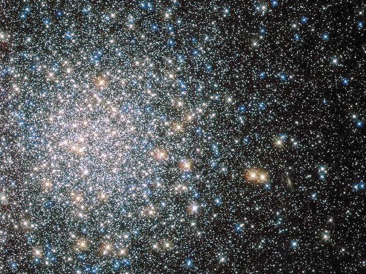 Der Kugelsternhaufen namens "Messier 5".