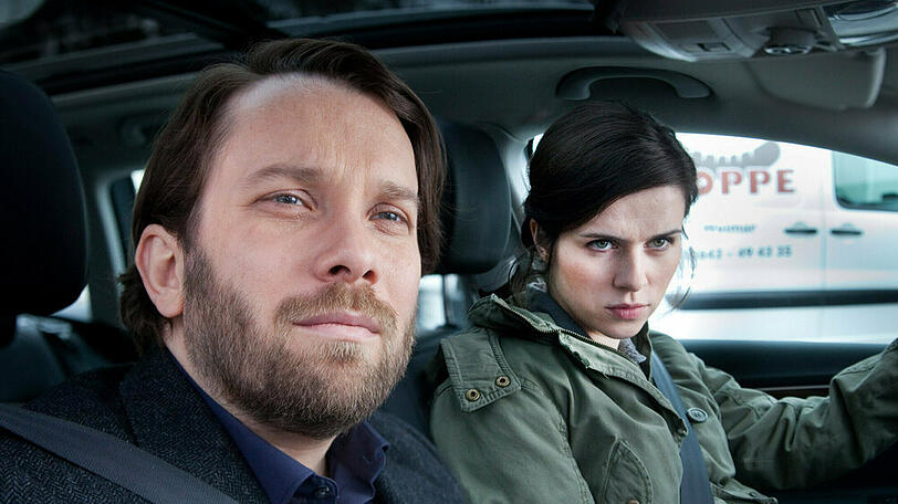 "Tatort: Die fette Hoppe": Lessing (Christian Ulmen) und seine Kollegin Kira Dorn (Nora Tschirner)