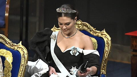 Kronprinzessin Victorias Robe war ein echter Hingucker
