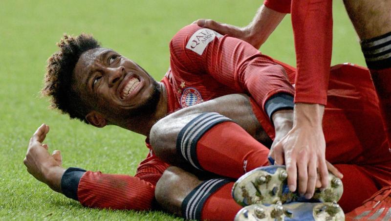 Verletzte sich beim Bayern-Sieg in Augsburg: Kingsley Coman. Verletzte sich beim Bayern-Sieg in Augsburg: Kingsley Coman.