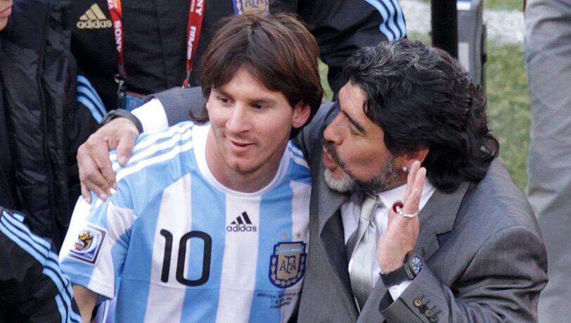 Messi wurde Maradonas legitimer Nachfolger. (Archivbild) Messi wurde Maradonas legitimer Nachfolger. (Archivbild)