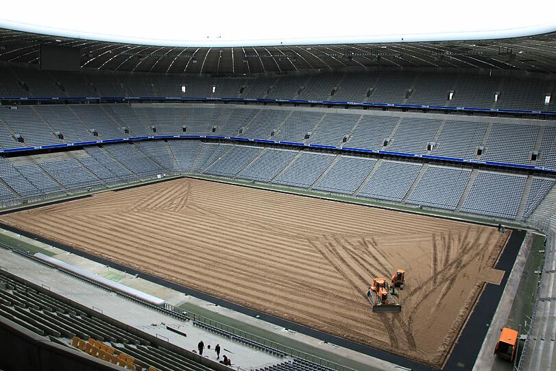 Umbau in der Allianz Arena: Die Bilder
