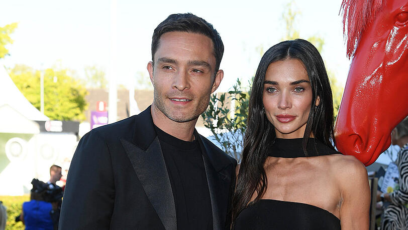 Ed Westwick mit Ehefrau Amy Jackson
