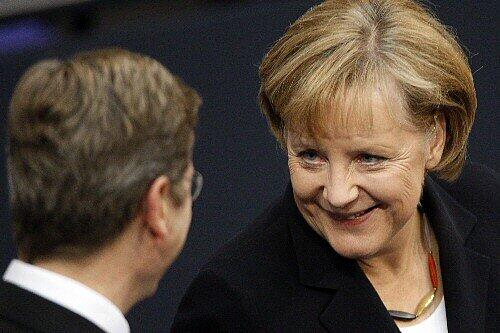 Sie freut sich über ihre Wiederwahl: Angela Merkel