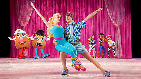 Eisiger Untergrund: Bei Disney On Ice sind die Darsteller sind sowohl Schauspieler als auch Eiskunstläufer.