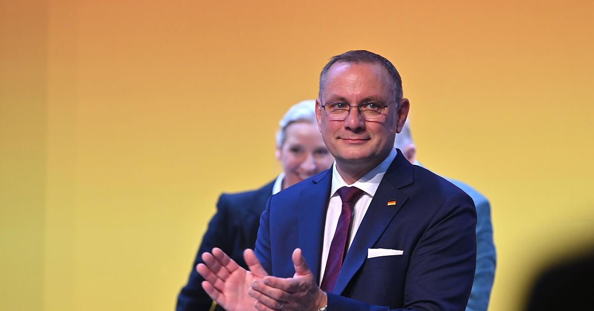 Chrupalla als AfD-Co-Chef wiedergewählt