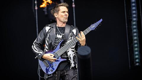 Matt Bellamy ist der S&auml;nger und Gitarrist von Muse.