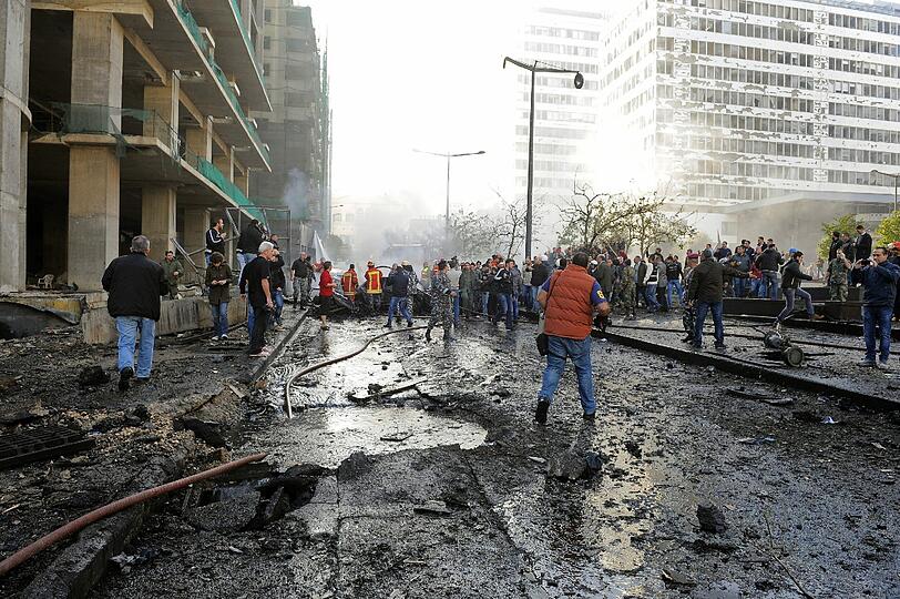 Sehen Sie hier noch mehr Bilder des Anschlags in Beirut.