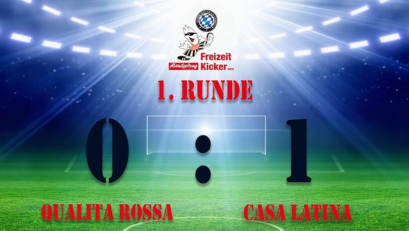 Casa Latina gewinnt mit 0:1 gegen Qualita Rossa. Casa Latina gewinnt mit 0:1 gegen Qualita Rossa.