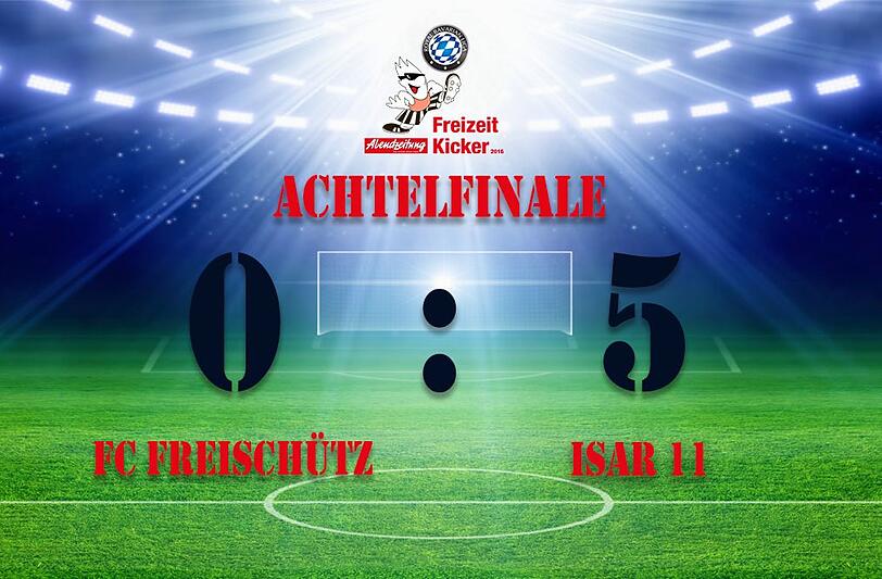 Isar 11 zieht überlegen ins Viertelfinale des AZ-Cups ein.