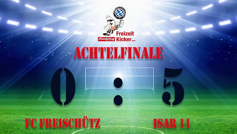 Isar 11 zieht überlegen ins Viertelfinale des AZ-Cups ein. Isar 11 zieht überlegen ins Viertelfinale des AZ-Cups ein.