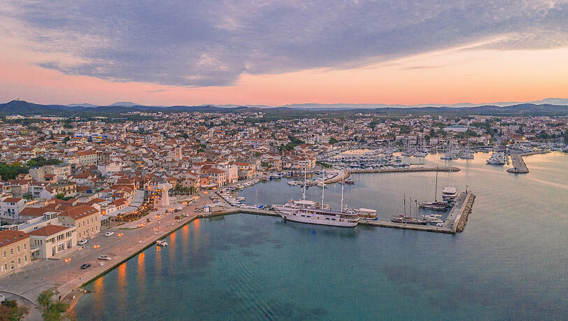 Das herrliche Panorama der kroatischen Hafenstadt Zadar, wo die Reise mit einem gelungenen ersten Tag begann.