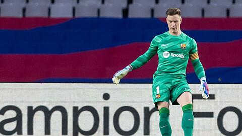 Deutscher Rückhalt im Tor des FC Barcelona: Marc-André ter Stegen.