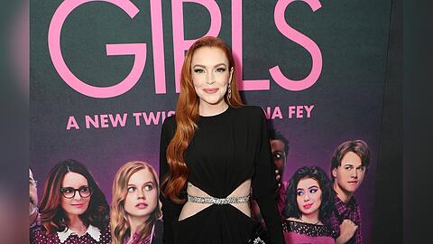 Pretty in Black: Lindsay Lohan bei der Premiere des "Girls Club"-Musicals.