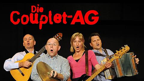 Lustig, dabei kritisch-intelligent mit Couplet-Einlagen, die ganz Aktuelles ins Visier nehmen: die Vier von der Couplet AG (v.li.) Hans Dettendorfer, Jürgen Kirner, Bianca Bachmann und Bernhard Gruber.