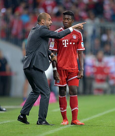 Pep Guardiola: Voller Körpereinsatz, auch auf der Trainerbank.