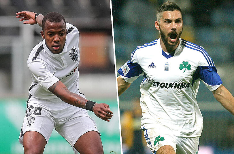 Werden mit den Löwen in Verbindung gebracht: Victor Andrade (l. 20) und Anastasios Lagos (24).