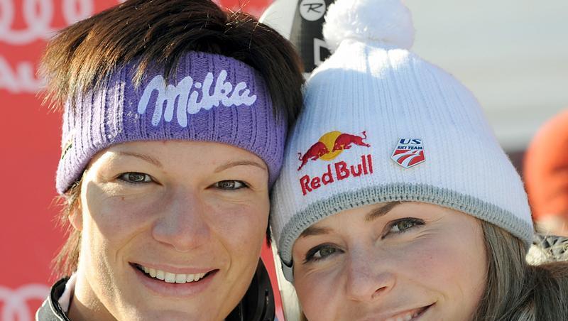 Maria Riesch (li.) und Lindsey Vonn sind beste Freundinnen - und die größten Rivalinnen im Ski-Zirkus. Maria Riesch (li.) und Lindsey Vonn sind beste Freundinnen - und die größten Rivalinnen im Ski-Zirkus.