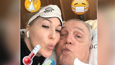 Kathrin und Gaston Glock zusammen im Bett.