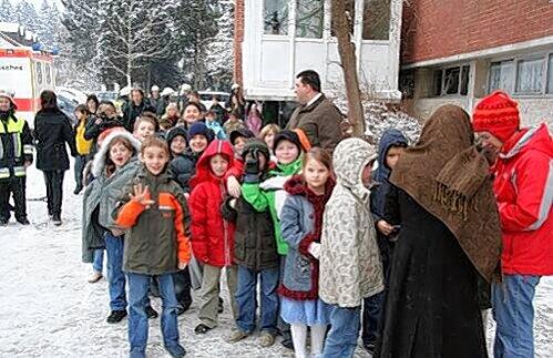 Die Schule in Kirchseeon wurde evakuiert.